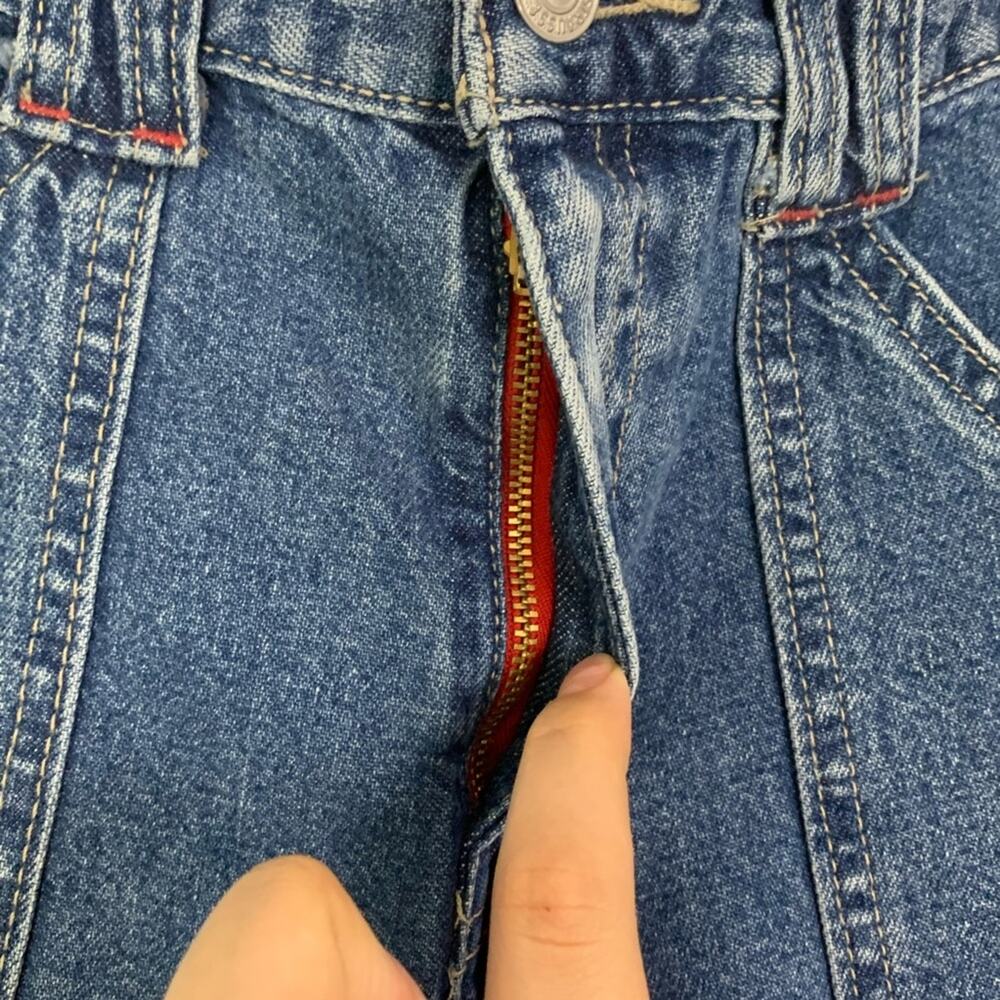 Vintage Levi’s deadstock red tab dry goods straight leg medium wash denim SZ 14 - Picture 4 of 7
